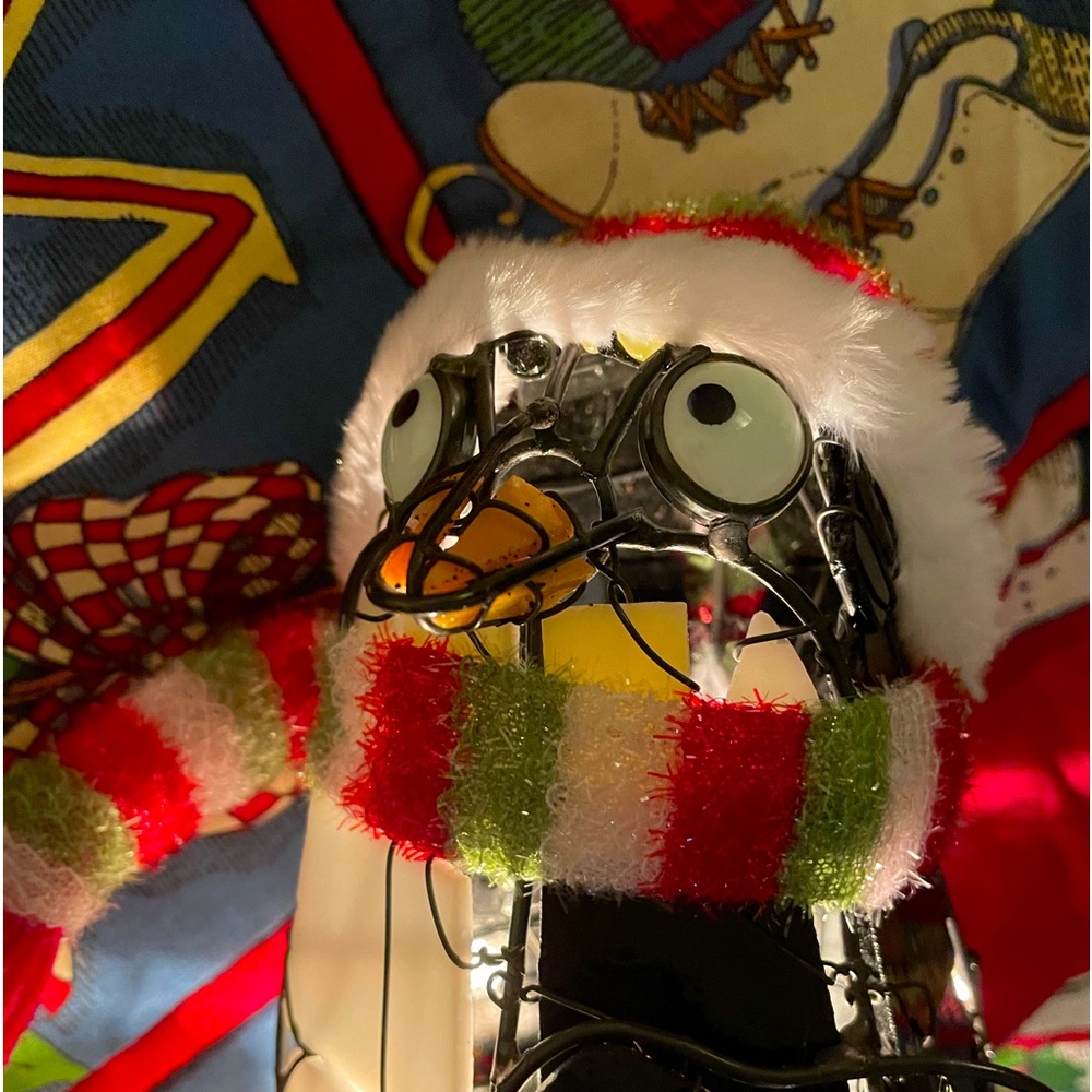Penguin Glass Handmade Christmas Light